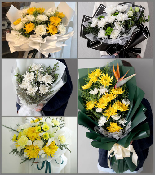 广东揭阳市普宁市里湖镇寨洋村白事花束代送